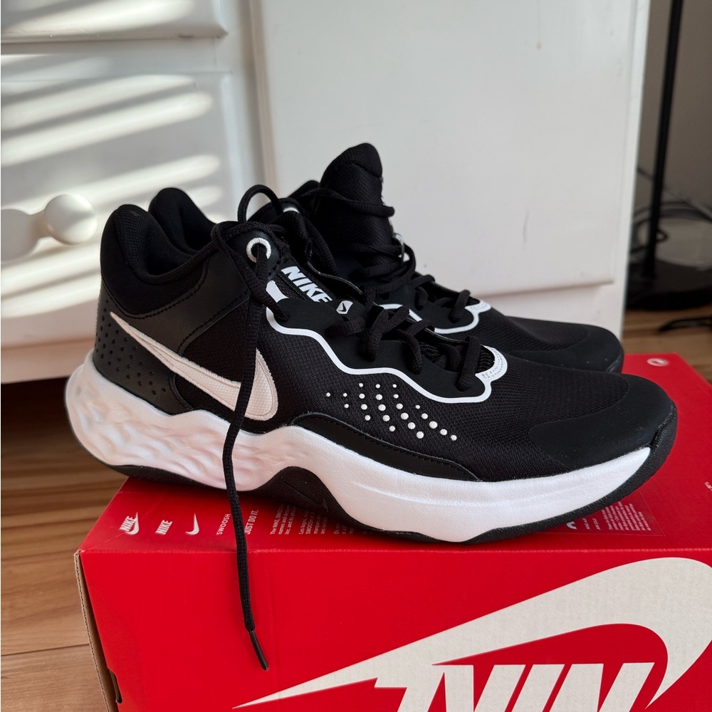 Nike Kids Black and White Athletic Sneakers
